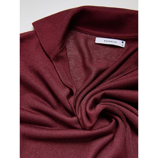 Reserved - Sweter z kołnierzykiem - ciemnofioletowy Reserved S Reserved