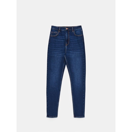 Mohito - Jeansy skinny PETITE - granatowy ze sklepu Mohito w kategorii Jeansy damskie - zdjęcie 178538234
