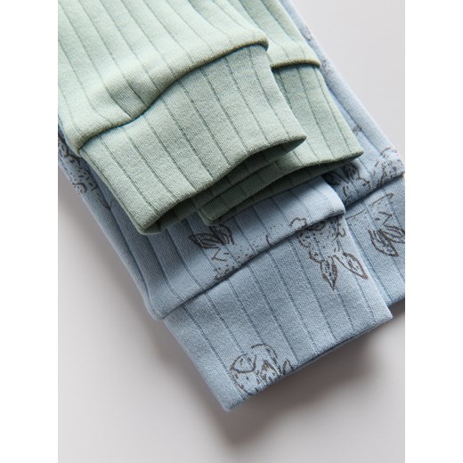 Reserved - Bawełniane spodnie 2 pack - jasnoniebieski Reserved 80 (9-12 m.) Reserved