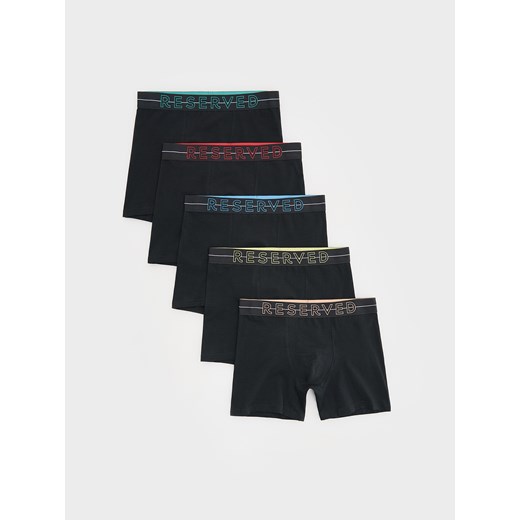 Reserved - 5 pack bokserek Long - czarny ze sklepu Reserved w kategorii Majtki męskie - zdjęcie 178539180