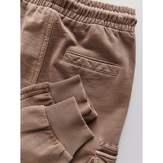 Reserved - Bawełniane joggery cargo - brązowy Reserved 170 (13-14 lat) Reserved