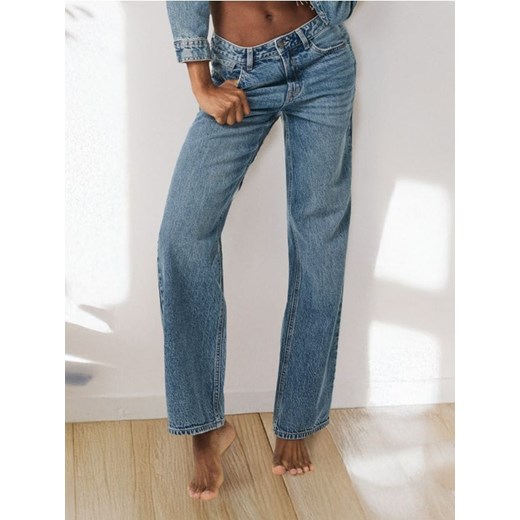 Sinsay - Jeansy wide leg - niebieski ze sklepu Sinsay w kategorii Jeansy damskie - zdjęcie 178541642
