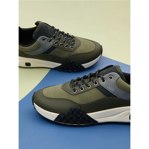 Sinsay - Sneakersy - zielony ze sklepu Sinsay w kategorii Buty sportowe męskie - zdjęcie 178541710