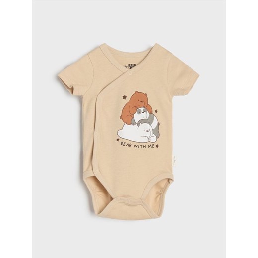 Sinsay - Body We Bare Bears - beżowy ze sklepu Sinsay w kategorii Odzież dla niemowląt - zdjęcie 178541781