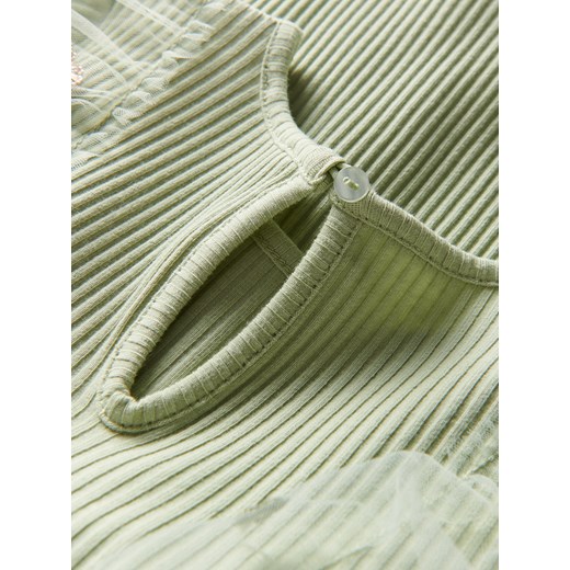 Reserved - Sukienka z tiulowym dołem - jasnozielony Reserved 110 (4-5 lat) Reserved