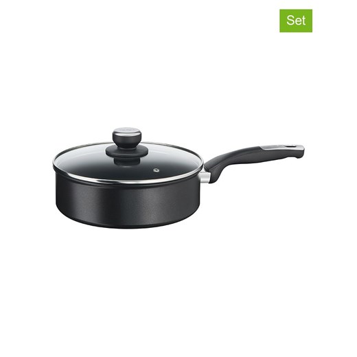 Tefal 2-częściowy zestaw &quot;Unlimited&quot; w kolorze czarnym - Ø 24 cm ze sklepu Limango Polska w kategorii Garnki - zdjęcie 178543950