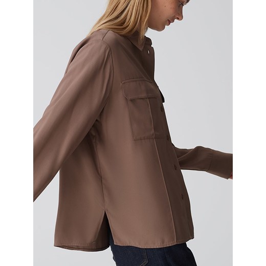 OPUS Koszula &quot;Flara&quot; w kolorze jasnobrązowym Opus 42 okazja Limango Polska