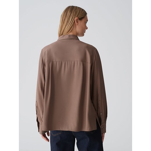 OPUS Koszula &quot;Flara&quot; w kolorze jasnobrązowym Opus 42 Limango Polska promocyjna cena