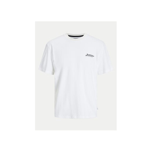 Jack&Jones Komplet t-shirt i spodnie dresowe Beau 12277849 Biały Relaxed Fit XL MODIVO