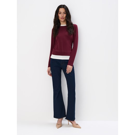 Mohito - Bluzka basic - kasztanowy Mohito S Mohito