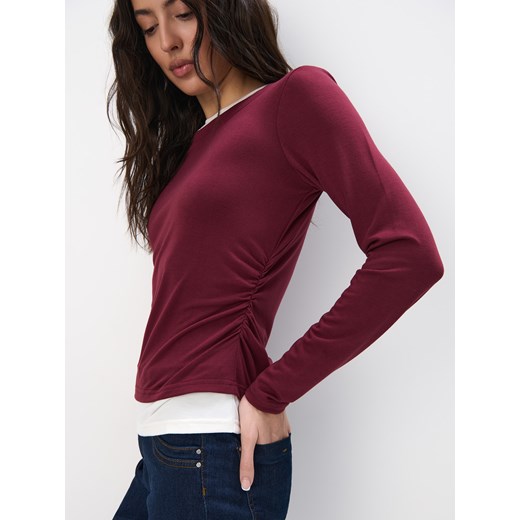 Mohito - Bluzka basic - kasztanowy Mohito L Mohito