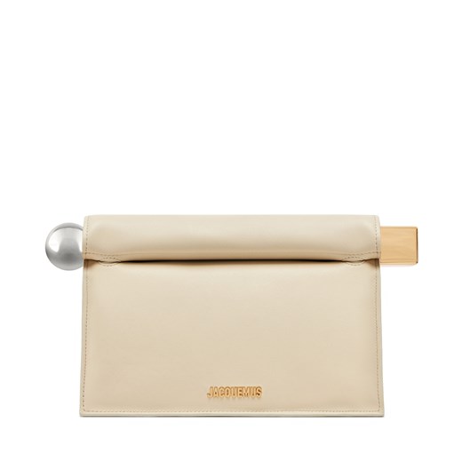 Torebka JACQUEMUS La Pochette Rond 24E233BA356-3171 Écru Jacquemus one size eobuwie.pl