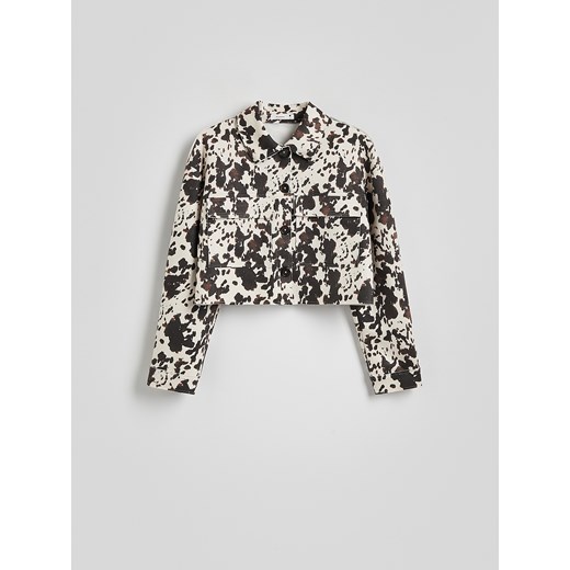 Reserved - Krótka kurtka z kołnierzykiem - wielobarwny Reserved L Reserved