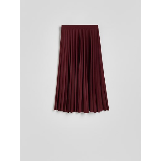 Reserved - Plisowana spódnica midi - niebieski Reserved XL Reserved