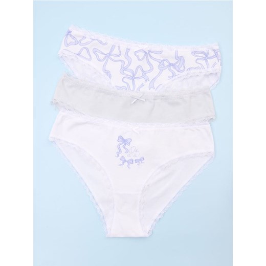 Sinsay - Majtki brazyliany 3 pack - wielobarwny ze sklepu Sinsay w kategorii Majtki damskie - zdjęcie 178551184