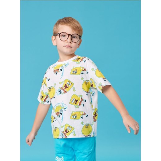 Sinsay - Koszulka SpongeBob - biały ze sklepu Sinsay w kategorii T-shirty chłopięce - zdjęcie 178551304