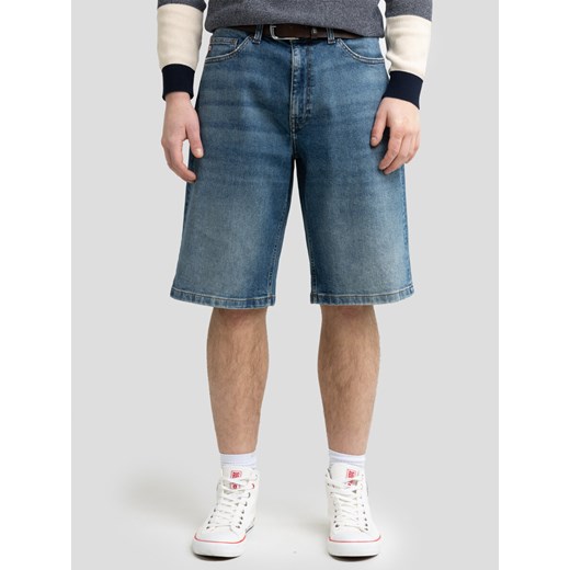 Szorty męskie jeansowe z przetarciami niebieskie Aleksy Workwear 422 ze sklepu Big Star w kategorii Spodenki męskie - zdjęcie 178551400