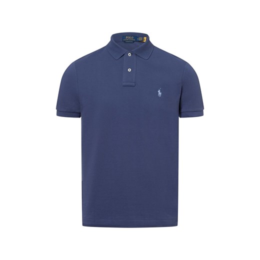 Polo Ralph Lauren Męska koszulka polo Mężczyźni Bawełna granatowy jednolity ze sklepu vangraaf w kategorii T-shirty męskie - zdjęcie 178551542