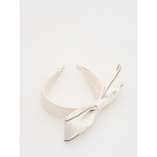 Reserved - Opaska z kokardą - złamana biel Reserved ONE SIZE Reserved