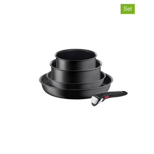 Tefal 5-częściowy zestaw &quot;Ingenio Ultimate&quot; w kolorze czarnym ze sklepu Limango Polska w kategorii Garnki - zdjęcie 178552203