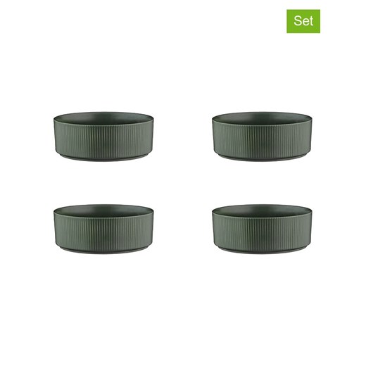 Björn Miski śniadaniowe (4 szt.) &quot;Scandi&quot; w kolorze oliwkowym - Ø 16,5 cm ze sklepu Limango Polska w kategorii Naczynia - zdjęcie 178552374