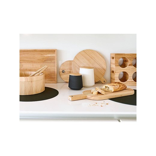 Zeller Taca &quot;Stripes&quot; w kolorze jasnobrązowym - 45,7 x 2 x 30,5 cm Zeller onesize Limango Polska wyprzedaż