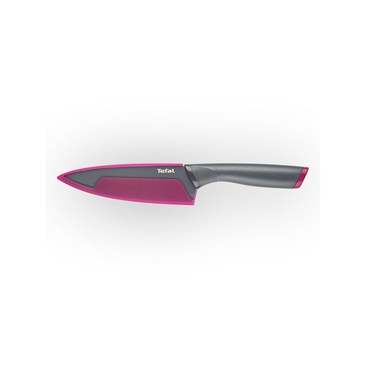 Tefal Nóż kuchenny &quot;Fresh Kitchen&quot; w kolorze szaro-różowym - dł. 15 cm ze sklepu Limango Polska w kategorii Noże kuchenne - zdjęcie 178552482