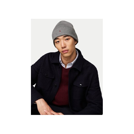 Tommy Hilfiger Czapka Flag AM0AM12796 Szary Tommy Hilfiger one size MODIVO