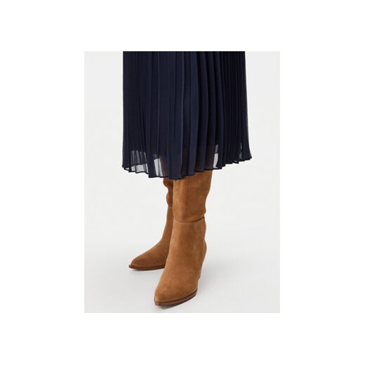 BOSS Spódnica plisowana Vocelina 50531644 Granatowy Regular Fit 36 MODIVO