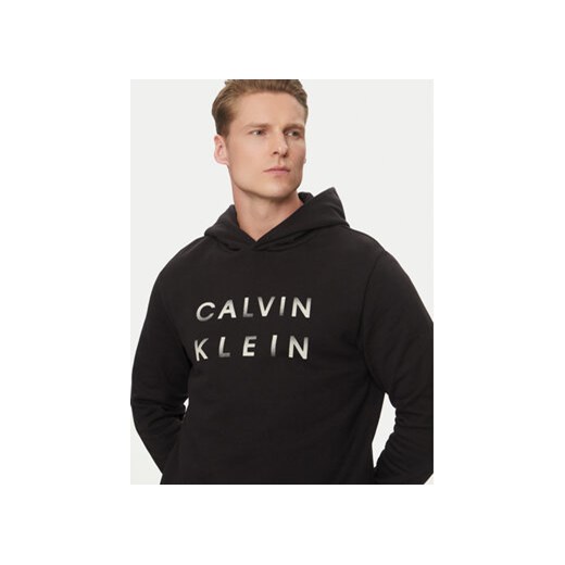 Calvin Klein Bluza Enlarged Logo K10K114261 Czarny Regular Fit Calvin Klein L MODIVO