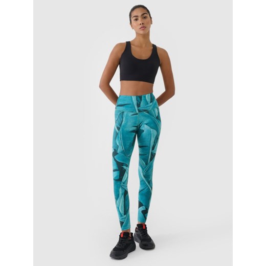 Damskie legginsy treningowe 4F 4FRSS25TFTIF408 - multikolor ze sklepu Sportstylestory.com w kategorii Spodnie damskie - zdjęcie 178556023