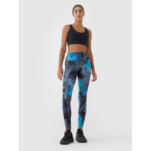 Damskie legginsy treningowe 4F 4FRSS25TFTIF408 - multikolor ze sklepu Sportstylestory.com w kategorii Spodnie damskie - zdjęcie 178556033