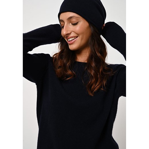 AUTHENTIC CASHMERE Kaszmirowy sweter &quot;Etret&quot; w kolorze granatowym L okazja Limango Polska