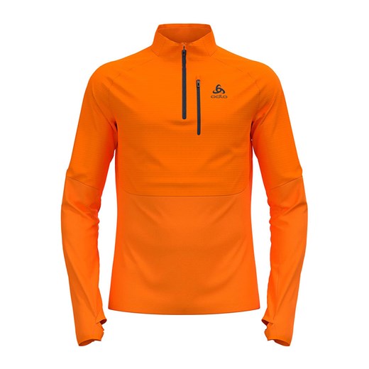 Odlo Bluza polarowa &quot;Descent&quot; w kolorze pomarańczowym ze sklepu Limango Polska w kategorii Bluzy męskie - zdjęcie 178557283