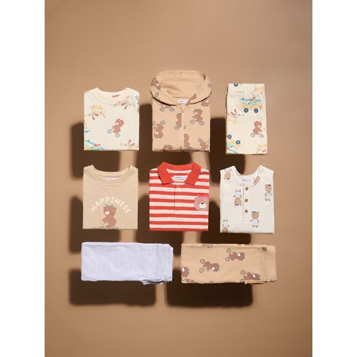 Sinsay - Spodnie dresowe 2 pack - zielony Sinsay 98 Sinsay