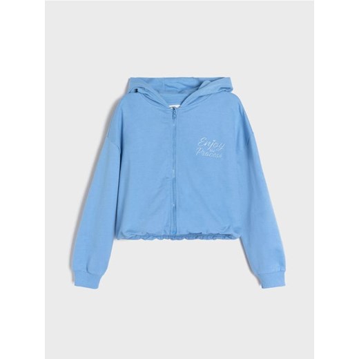 Sinsay - Bluza z kapturem - niebieski Sinsay 164 Sinsay