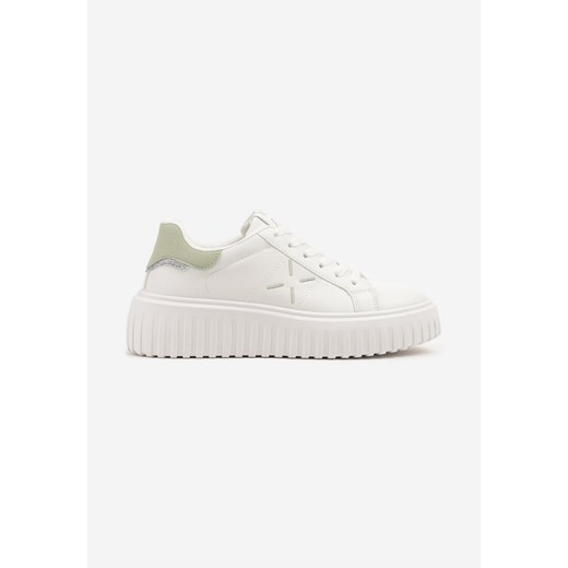 Buty sportowe damskie Renee sneakersy na wiosnę sznurowane na platformie 