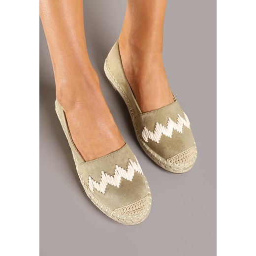 Espadryle damskie Renee bez zapięcia na lato tkaninowe casual