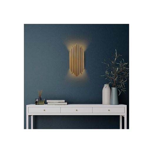 Opviq Lampa ścienna w kolorze złotym - 18 x 40 cm ze sklepu Limango Polska w kategorii Lampy ścienne - zdjęcie 178564422