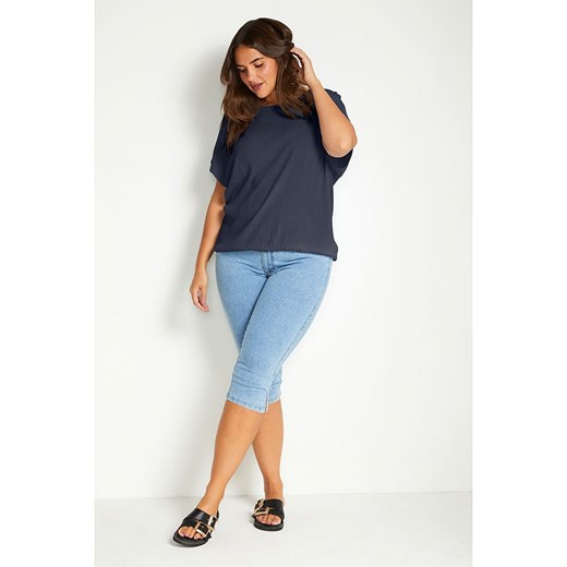 Kaffe Koszulka &quot;Ami&quot; w kolorze granatowym Kaffe 52 okazja Limango Polska