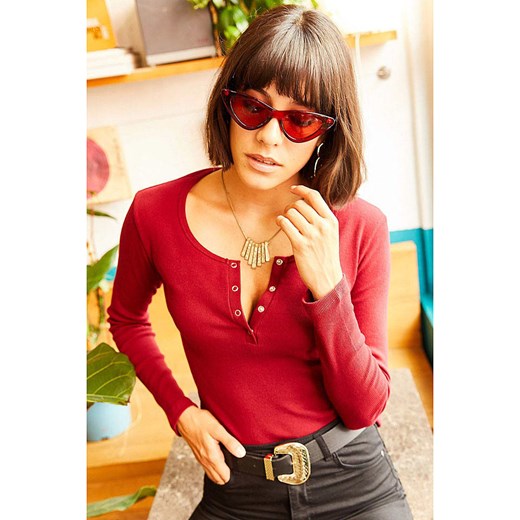 Olalook Bluzka w kolorze czerwonym Olalook S wyprzedaż Limango Polska