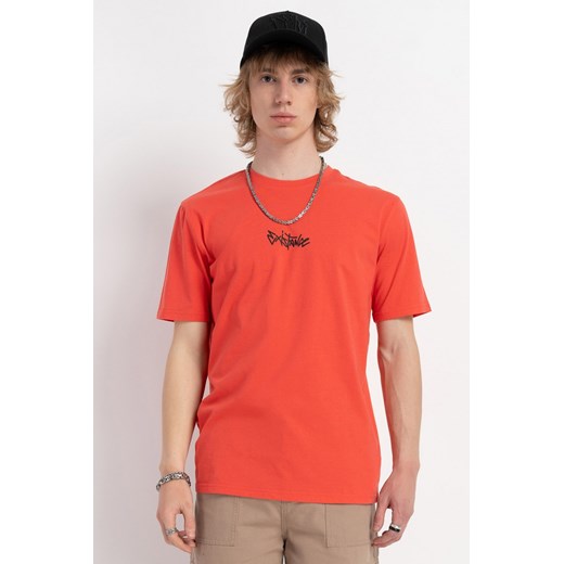 Czerwony t-shirt z napisem z przodu, rozmiar - 146, kolor - czerwony ze sklepu REPORTER w kategorii T-shirty chłopięce - zdjęcie 178566473