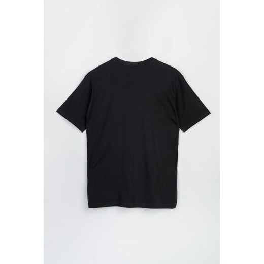 Czarny t-shirt z minimalistycznym nadrukiem z przodu, rozmiar - 146, kolor - Young Reporter wyprzedaż