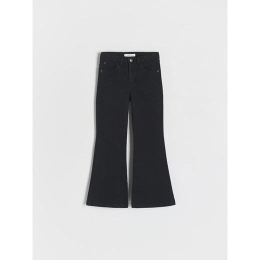 Reserved - Jeansy flare high waist - czarny ze sklepu Reserved w kategorii Spodnie dziewczęce - zdjęcie 178568664