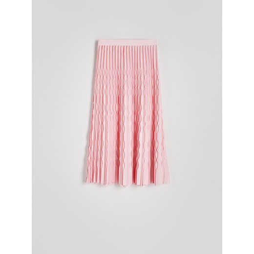Reserved - Plisowana spódnica maxi - czerwony Reserved M Reserved