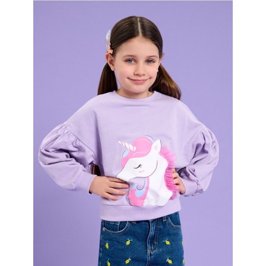 Sinsay - Bluza z jednorożcem - fioletowy ze sklepu Sinsay w kategorii Bluzy dziewczęce - zdjęcie 178573144