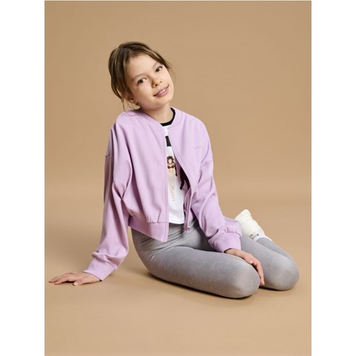 Sinsay - Bluza na zamek - fioletowy ze sklepu Sinsay w kategorii Bluzy dziewczęce - zdjęcie 178573373
