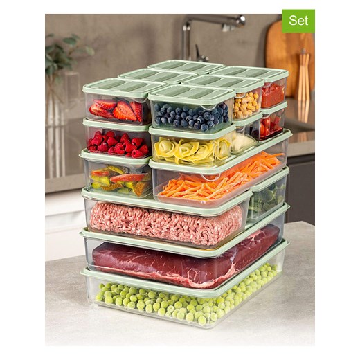 Violeta Home Pojemniki (18 szt.) w kolorze zielonym ze sklepu Limango Polska w kategorii Pojemniki kuchenne - zdjęcie 178574541