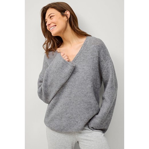 ellos Sweter "Jill" w kolorze szarym Ellos L Limango Polska okazyjna cena