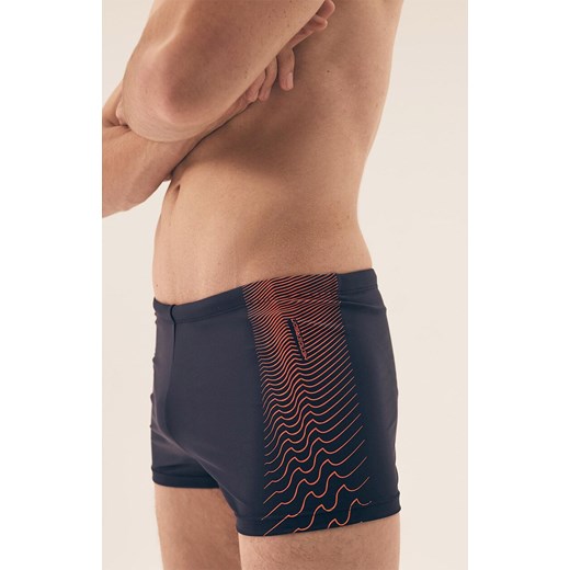 Henderson kąpielówki męskie Radon 42607-59X, Kolor granatowy-wzór, Rozmiar 2XL, Henderson L okazja Intymna